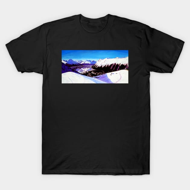 Alyeska Blue Bird Day T-Shirt by realartisbetter